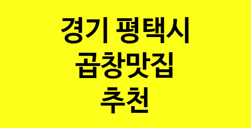 Dayg.TO | 곱창맛집추천 경기 평택시 곱창맛집 방문해 보세요